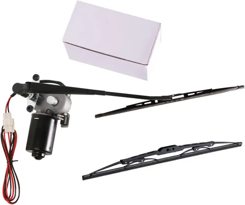 Vista 3 de Kit de limpiaparabrisas SCHRION para UTV, compatible con Polaris Ranger RZR, carrito de golf general, tractor quitanieves, kit de limpiaparabrisas