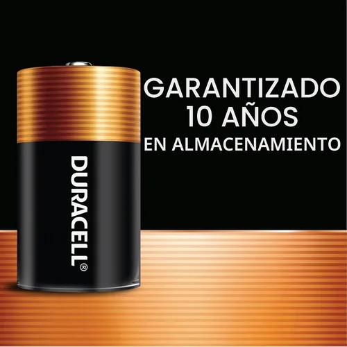 Vista 4 de DURACELL Coppertop D Baterías D con potencia de larga duración, batería alcalina multiusos para dispositivos domésticos y de oficina, 10