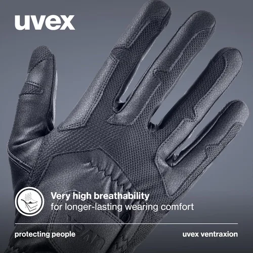 Vista 7 de Uvex Guantes de equitación elásticos y transpirables (occidental/inglés) para mujeres y hombres, ventraxion