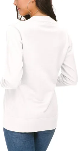 Vista 3 de Urban CoCo - Suéter estilo cárdigan de punto para mujer, frontal abierto y de manga larga