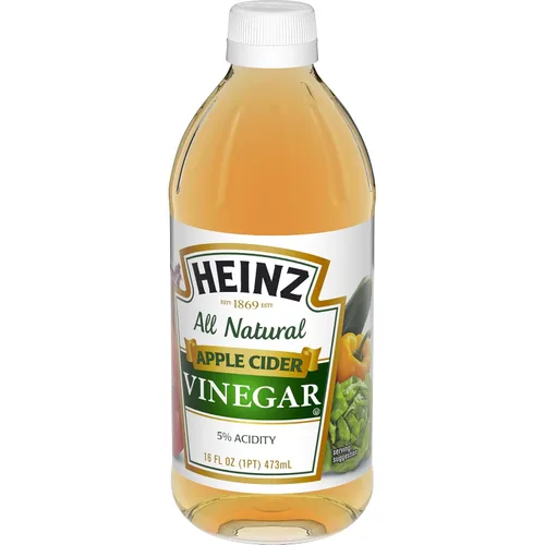 Vista 6 de Heinz Vinagre de sidra de manzana totalmente natural con 5% de acidez, botella de 16 onzas líquidas