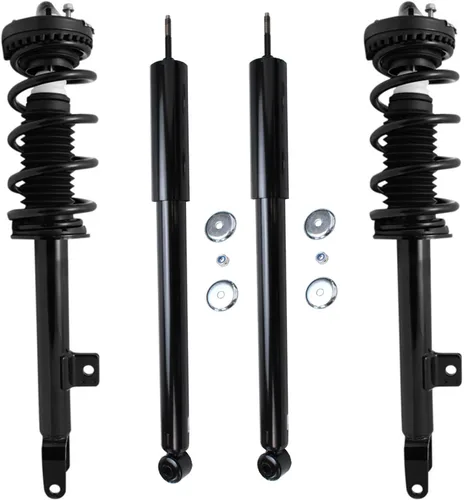 Vista 123 de Detroit Axle - Puntales y Amortiguadores para Chevy Traverse Buick Enclave GMC Acadia Saturn Outlook 2007-2012, 2 puntales delanteros con resorte