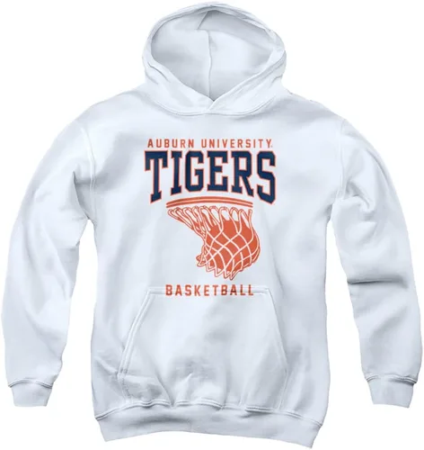 Vista 7 de Auburn University Sudadera con capucha oficial de baloncesto para niños y niñas