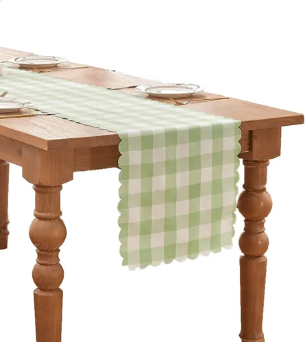 Vista 18 de Mantel rectangular de 70.9 x 55 pulgadas, mantel de cuadros impermeable y reversible, funda de mesa de picnic de mezcla de algodón lavable