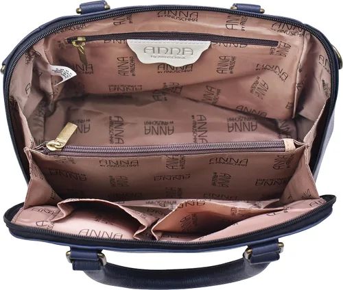 Vista 6 de Anna by Anuschka Hand-Painted Leather Organizer Satchel