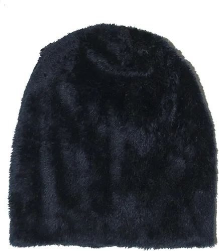Vista 3 de Ensnovo Gorros de invierno para hombre, gorro de lana gruesa con forro suave
