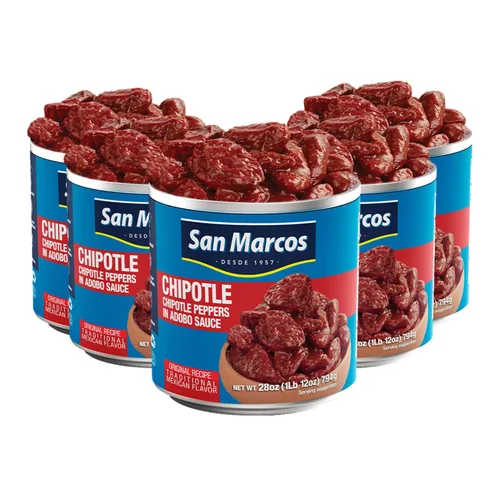 Vista 6 de San Marcos Chipotle Peppers en salsa Adobo, 11 onzas (paquete de 12)