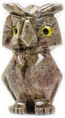 Vista 3 de Fantasia Creations: 1 figura de animal de esteatita de búfalo - Animales de piedra tallados a mano para recuerdos de fiesta, coleccionar, envolver