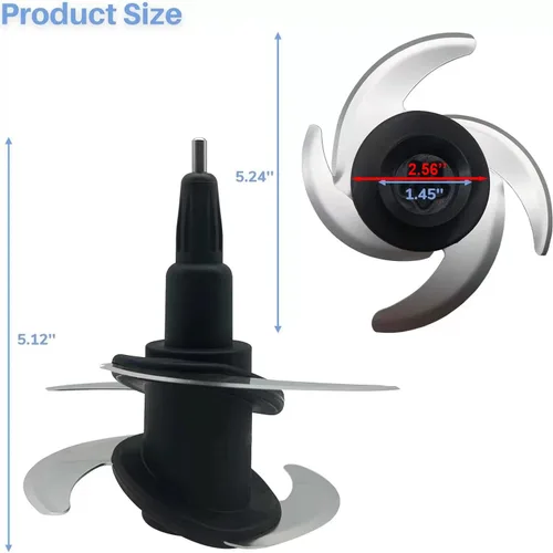 Vista 2 de 4 piezas de repuesto de cuchilla Ninja Blender Blade compatibles con 64oz (8Cup) 72oz (9Cup) procesador de alimentos Tazón Ninja Blades Auto iQ