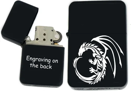 Vista 30 de Groomsman - Encendedor personalizado a prueba de viento negro mate, grabado láser gratuito para él, marido, padre, padrinos de boda, novio, papá