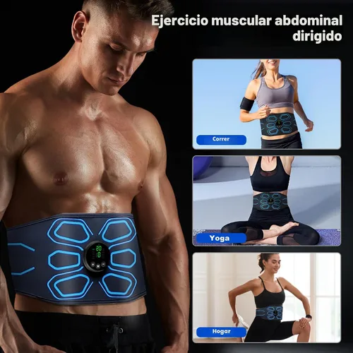 Vista 3 de Aprobado por la FDA - Estimulador Muscular MHD TENS Electrónico, Tonificador Muscular Abdominal, Máquina de Abdomen, Entrenador para Abdomen, Fácil