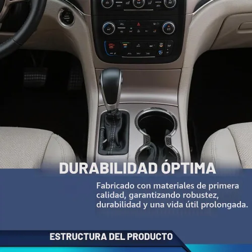 Vista 3 de PIT66 Cubierta para portavasos de cambio de engranajes, bisel de fibra de carbono negra, compatible con Jeep Grand Cherokee 2011-2021 Black Carbon