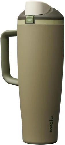 Vista 43 de Owala FreeSip - Botella de agua de acero inoxidable, 30 onzas, pastel de comida de ángel Angel Food Cake