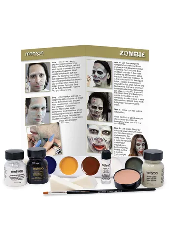 Vista 2 de Kit Profesional de Maquillaje Zombie Multicolor