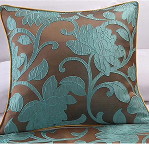 Vista 8 de Funda de almohada de 19.7 x 19.7 in, paquete de 1, fundas de almohada cuadradas con cremallera invisible sin núcleo para decoración de cama