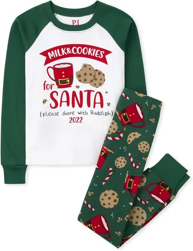 Vista 3 de The Children's Place Baby Christmas Pajamas, Cotton