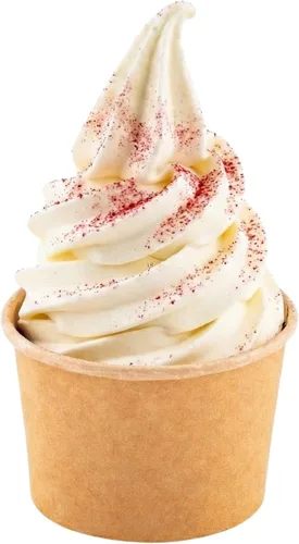 Vista 67 de Restaurantware Coppetta - Vasos de postre de 3 onzas, 50 tazas desechables para helado, tapas se venden por separado, cuencos de papel a cuadros
