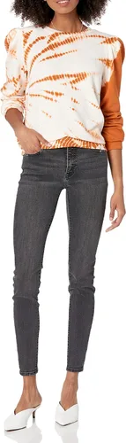 Vista 3 de The Drop Women's Jean Puff-Sleeve Fleece Sweatshirt