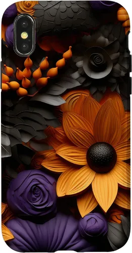Vista 5 de iPhone 16 Halloween Flores Otoño Calabazas Caso