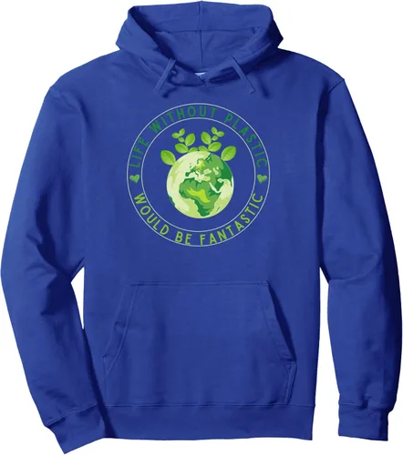 Vista 3 de Life Without Plastic Ecology Planet Original Vegan Gift Pullover Hoodie