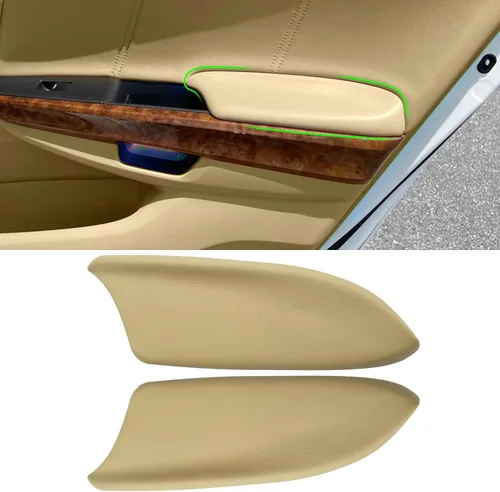 Vista 12 de Compatible con paneles de puerta de Honda Accord Tapa de apoyabrazos 2008-2012, 2 piezas de cubierta de apoyabrazos de panel de puerta de cuero PU