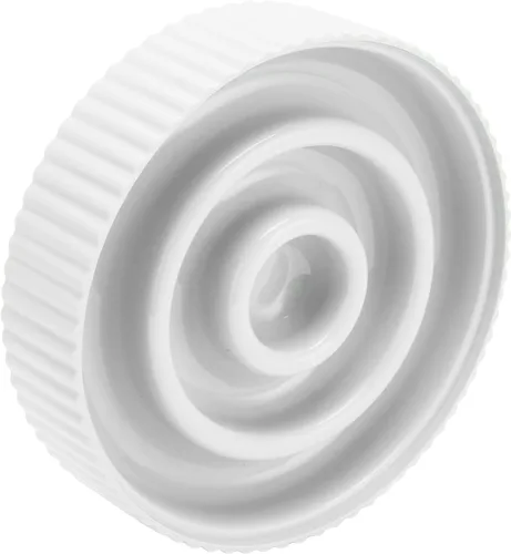 Vista 5 de Slow Feeder Dog Bowl, 6.7 Inch, Non Slip Base, Anti Gulping (White)