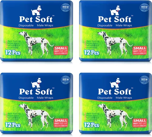 Vista 18 de Pañales Pet Soft para perro, desechables, para perros macho, xs