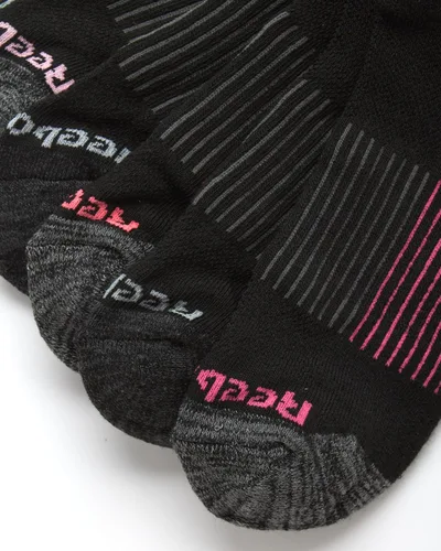 Vista 4 de Reebok Calcetines acolchados de corte bajo transpirables para mujer (12 unidades)