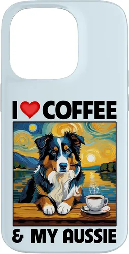 Vista 17 de Aussie Mom Dad Coffee Cup Australian Shepherd Dog Lovers Case for iPhone 17