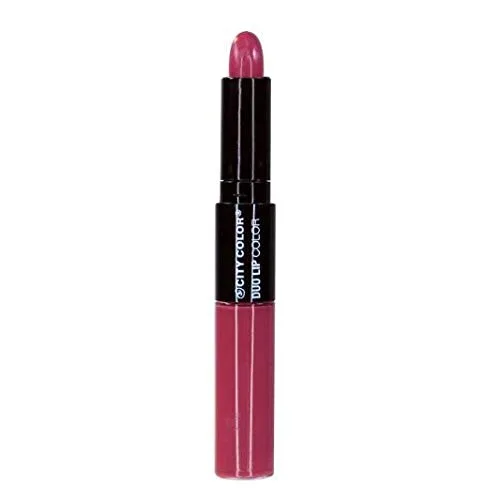 Vista 2 de Color City, Duo Lip Color 2 en 1, lápiz labial y brillo labial (melón)