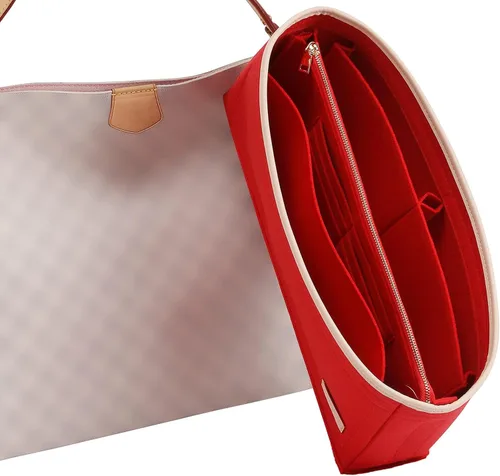 Vista 10 de Doxo Organizador de fieltro para bolso LV Speedy 20, Alma BB, Noe, Beige