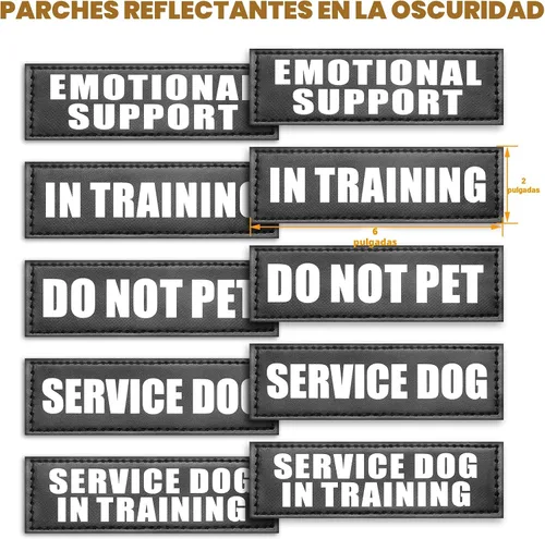 Vista 7 de WINSEE - Arnés tipo chaleco para perro de servicio para perro mediano, chaleco táctico MOLLE con 10 parches para mascotas, arnés resistente sin Negro