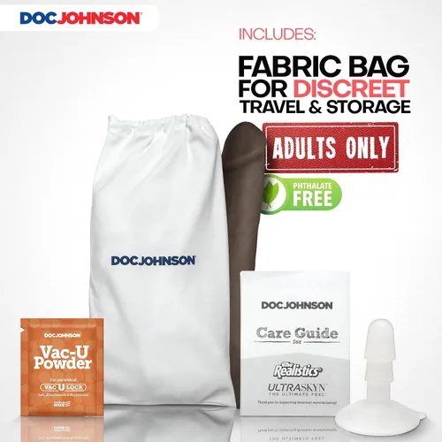 Vista 6 de Doc Johnson Signature Series Rob Piper - Consolador realista ULTRASKYN de 10.5 pulgadas con ventosa extraíble Vac-U-Lock, compatible con máquina F