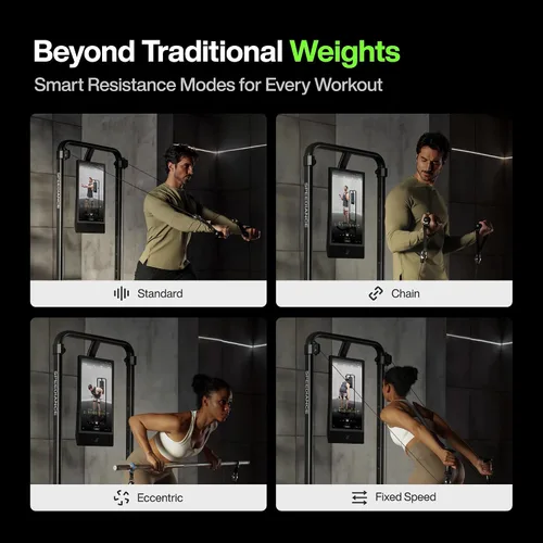 Vista 8 de Speediance Gimnasio en casa, máquina Smith multifuncional inteligente alimentada por IA para entrenamiento de fuerza de cuerpo completo