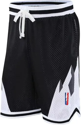 Vista 4 de DIOTSR Pantalones cortos de baloncesto para hombre, estilo casual, retro, gráficos, atléticos, para correr, pantalones cortos de diseñador