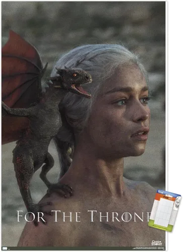 Vista 12 de Trends International Juego de tronos - Póster de pared Daenerys Targaryen, 14.725 x 22.375 pulgadas, versión enmarcada de madera de granero Versión