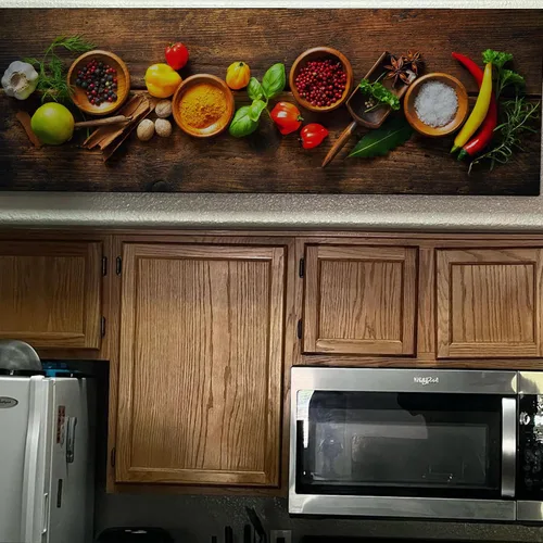 Vista 34 de Tailored Canvases Decoración artística de pared para cocina, lienzo rústico personalizado para el hogar, sala de estar, comedor, cocina de campo