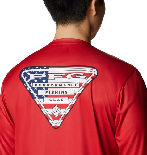 Vista 5 de Columbia PFG Terminal Tackle Country - Camisa de manga larga triangular para hombre