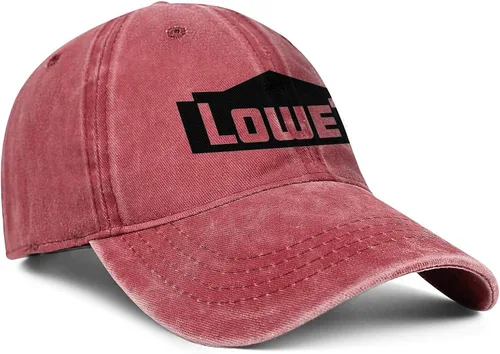 Vista 3 de Unisex Hombres Denim Baseball Sombreros Hipster Ajustable Malla Conducción Lowe's-Home Improvement-Negro-Logo Flat Cap