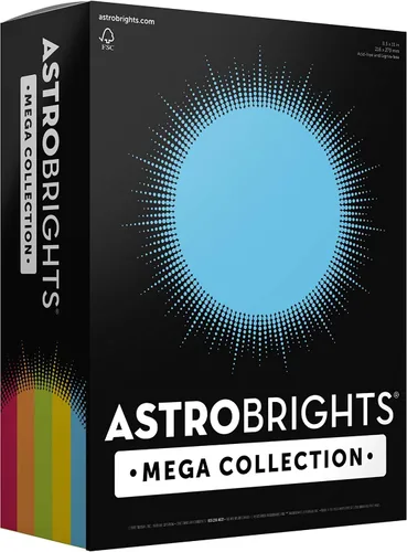 Vista 7 de Astrobrights Mega Collection, cartulina de colores, "Classic