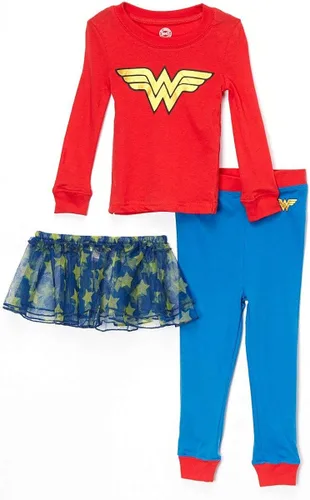 Vista 3 de INTIMO Conjunto de pijama de tutú para niña de Wonder Woman
