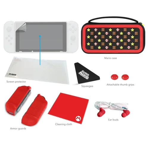 Vista 3 de PDP Nintendo Switch Starter Kit - Mario Icon Edition