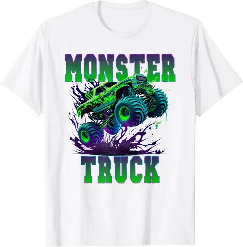 Vista 24 de Camiseta Monster Truck 4x4, Negro