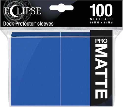 Vista 11 de Ultra Pro E-15616 Eclipse Standard Matte Sleeves 100 Pack-Apple Red