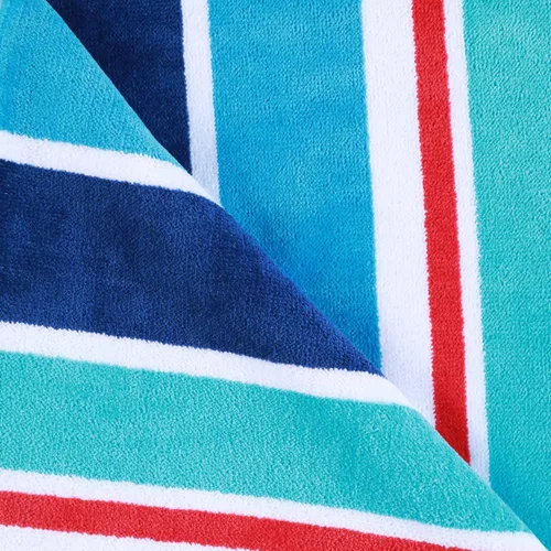 Vista 5 de Toallas de playa lujoso Collection Jacquard algodón Azul Océano