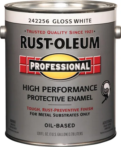 Vista 3 de Rust-Oleum 242256 Esmalte protector profesional a base de aceite blanco de alto rendimiento, 100 COV, 1 galón