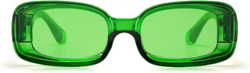 Vista 3 de VANLINKER Y2K - Gafas de sol rectangulares de moda para mujeres y hombres gafas retro de los años 90 marcos cuadrados gruesos protección UV400 VL9673