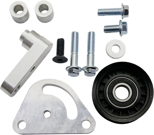 Vista 4 de LS1 - Tensor de correa manual para motor con polea compatible con Camaro Z28 SS Firebird Formula Trans Am WS6 LS LS2 GTO Aluminio