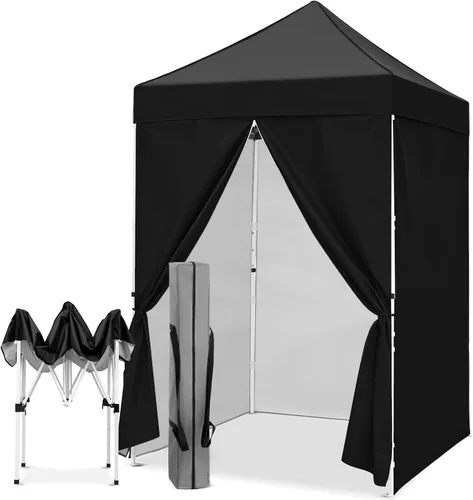 Vista 31 de EAGLE PEAK - Toldo desplegable de 5 x 5, toldo instantáneo para exteriores, fácil de instalar, refugio plegable de pierna recta (beige)