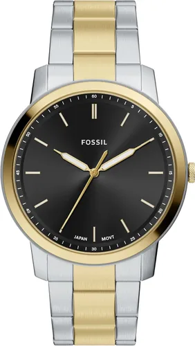 Vista 10 de Fossil - Reloj de cuarzo minimalista para hombre, de acero inoxidable y cuero, de tres agujas Negro (Black Bracelet)